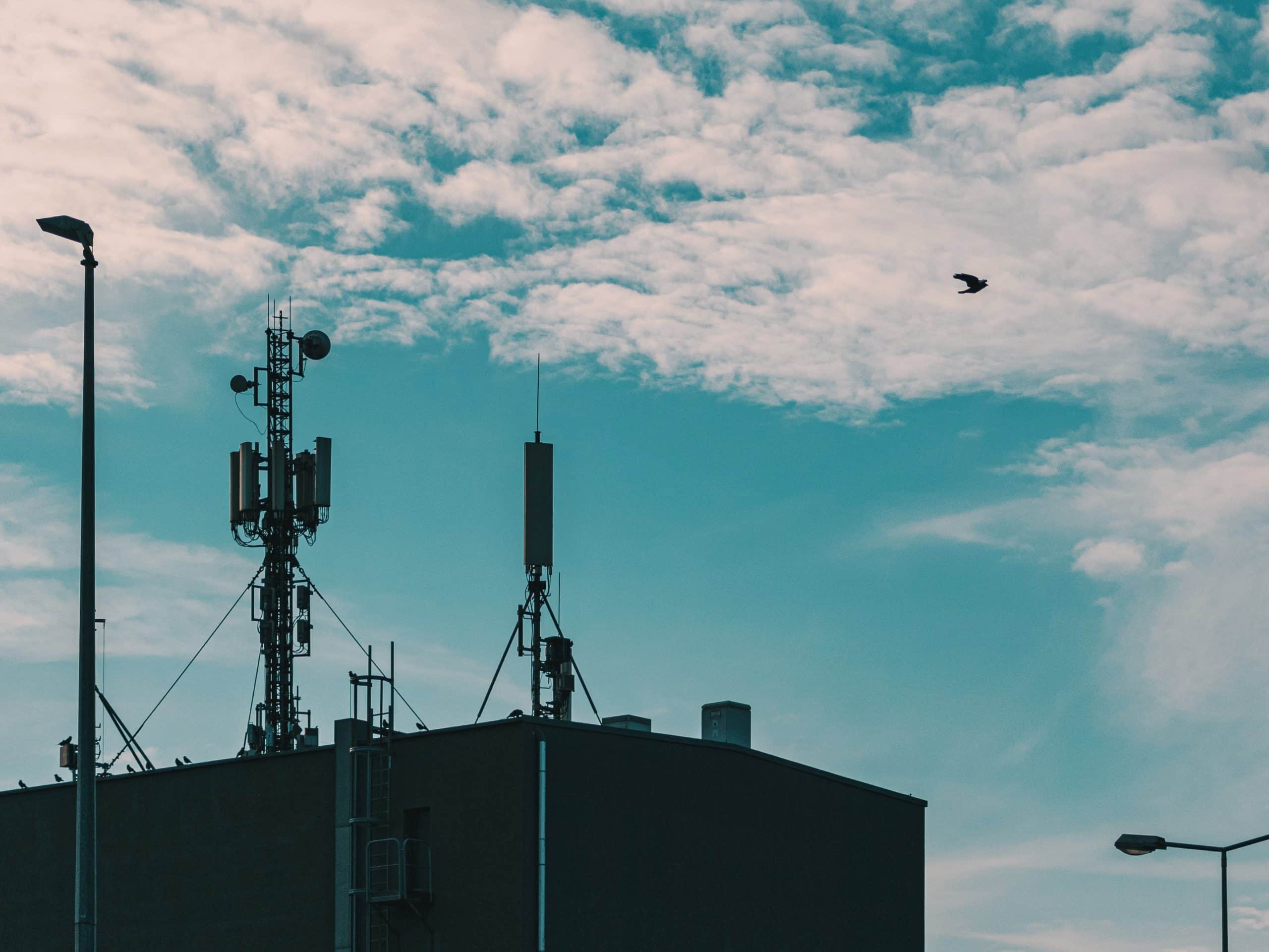 5G tower in the city