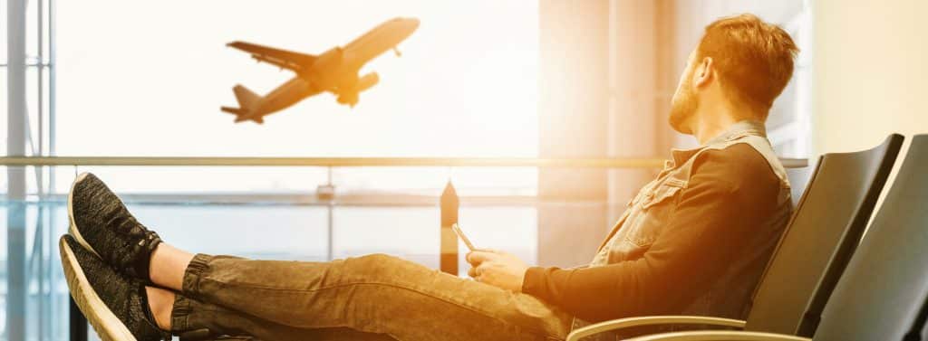 business travel sim phone at airport